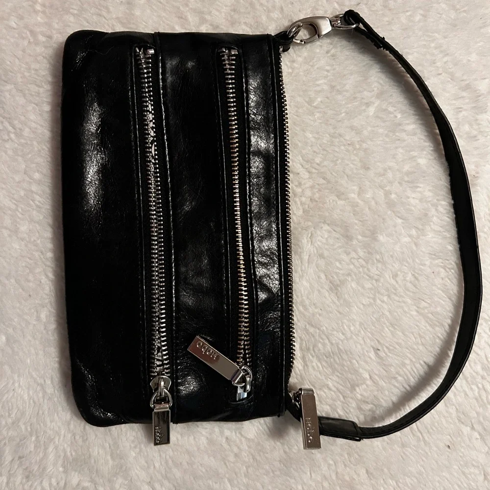 Vintage Hobo crossbody convertible Black Leather bag - Picture 7 of 10